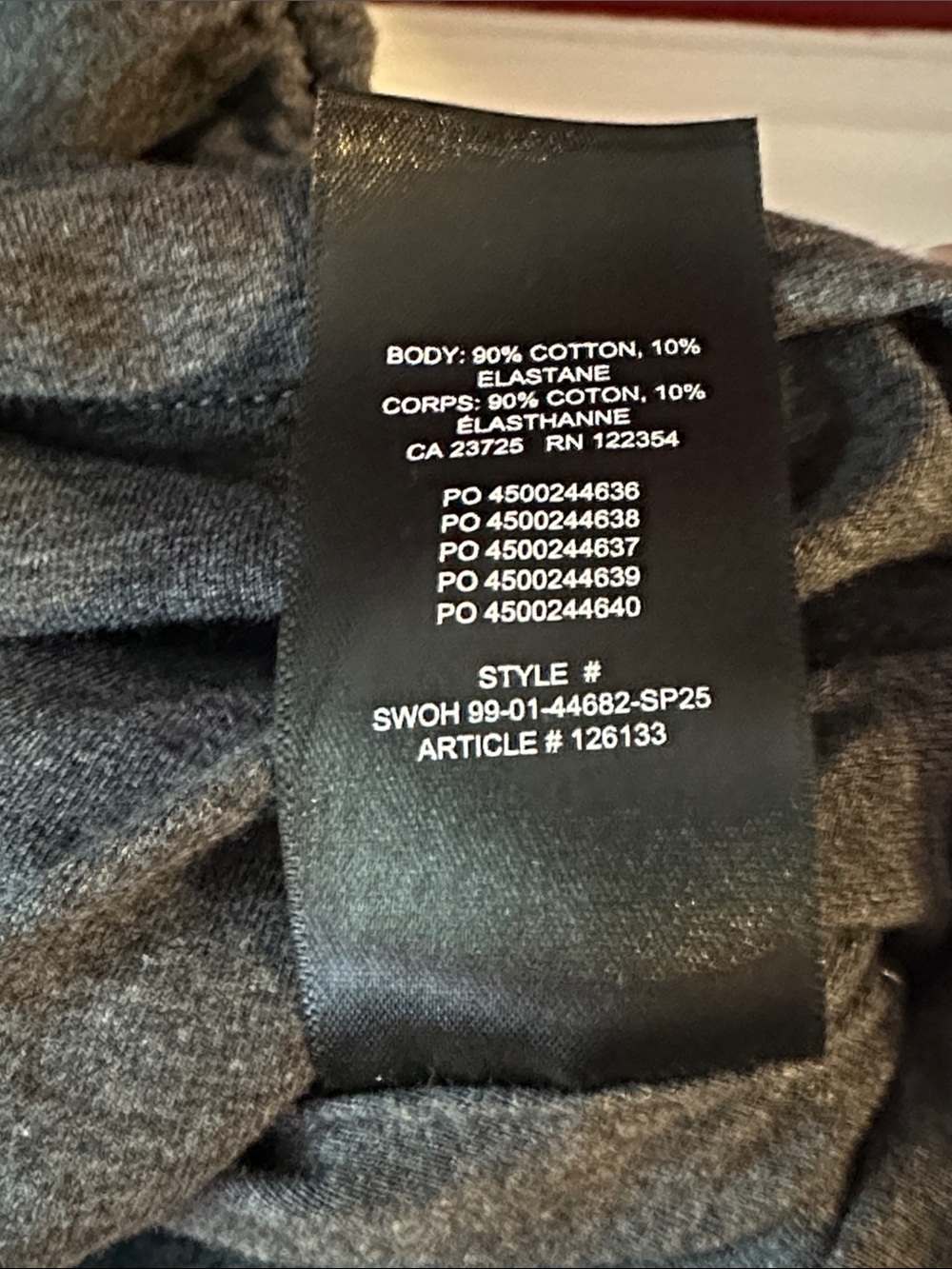 Aritzia casual contour flourish top grey - Picture 6 of 7